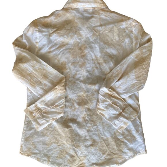 Loft Women's Collared Button-up Blouse 100% cotton - Long Sleeve - Picture 7 of 12